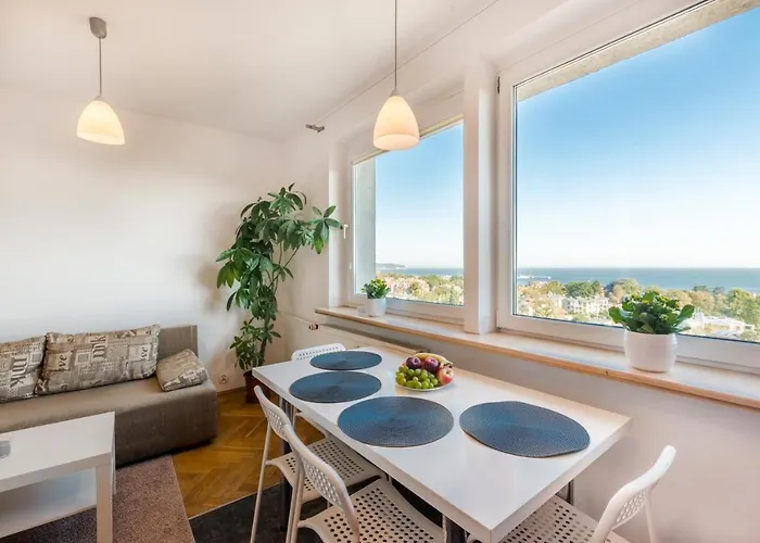 Lägenhet Sea View Apartment- View In Sopot